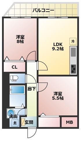 リアライズ今里南の間取り