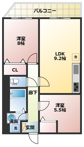 リアライズ今里南の間取り