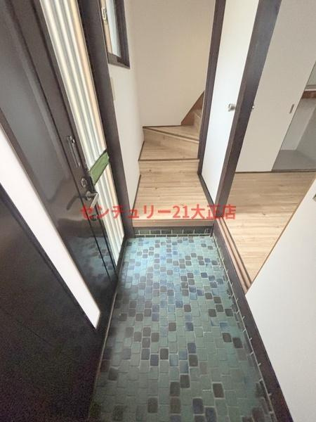 泉尾3丁目貸家の玄関