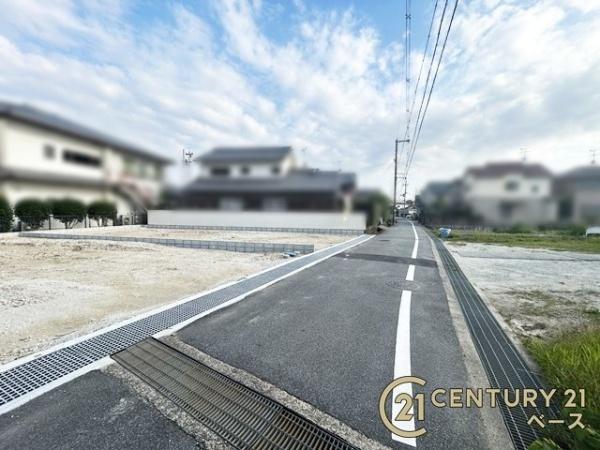 リーブルガーデン龍田西 １号棟 ／新築一戸建の前面道路含む現地写真|■現地撮影写真■ 前面道路は４ｍ以上！