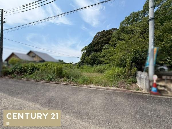 海南市小野田　土地の前面道路含む現地写真