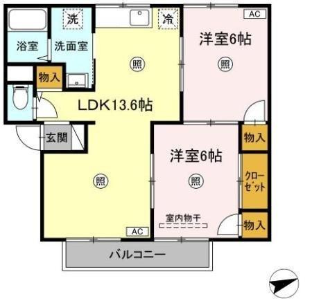 【間取り】 | クレールパストラル　Ａ棟
