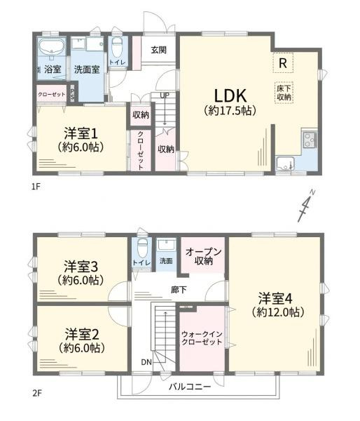 鎌倉市関谷の中古一戸建の間取り