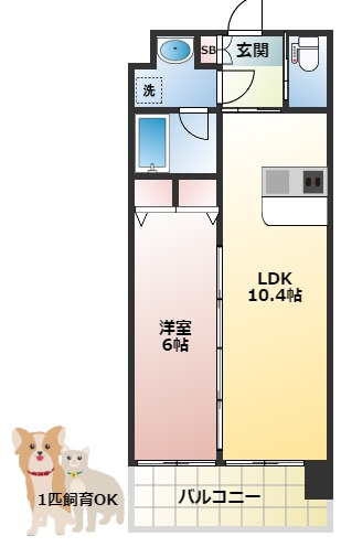Dimus福島の間取り