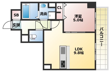 TOPAZ江坂の間取り