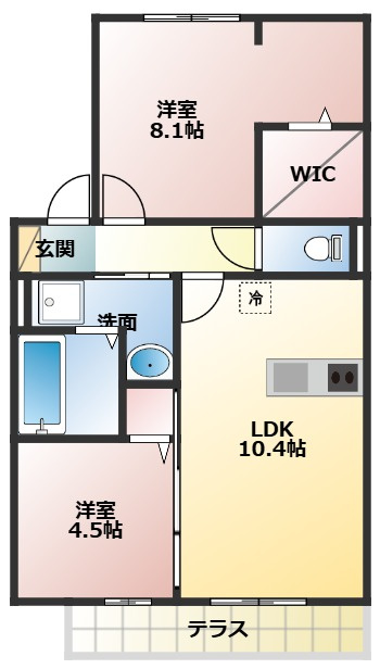 グランドゥール畷の間取り