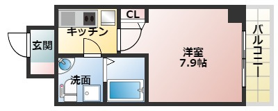 SERENiTE江坂四番館の間取り