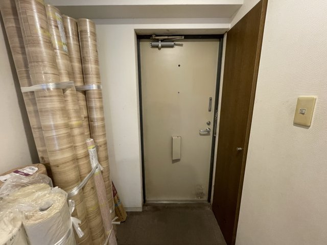 　マンションあけぼのの玄関
