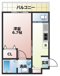 Atelier Casa 守口(アトリエカーサ）の間取り