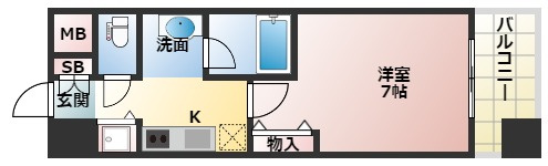 アーデン江坂の間取り