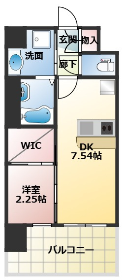 セレニテ江坂エクラの間取り