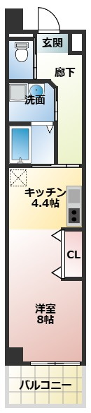 リベルテ交野の間取り