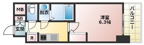 S-RESIDENCE江坂Eminenceの間取り