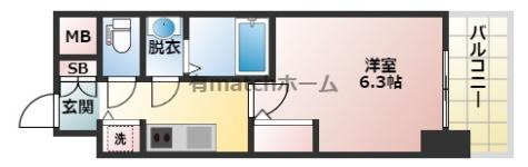 S-RESIDENCE江坂Eminenceの間取り