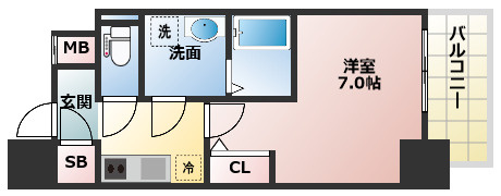 アドバンス上町台シュタットの間取り