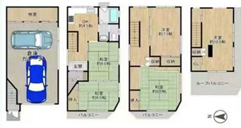 長栄寺町戸建の間取り