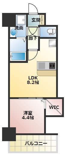 Alivis北梅田の間取り