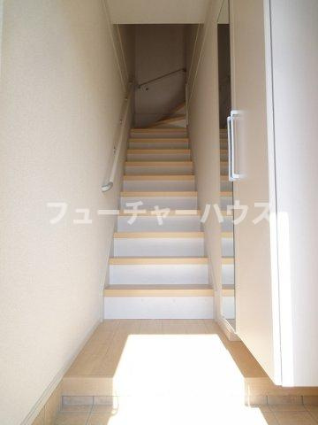 グラースＡの玄関|ゆったりとした玄関です