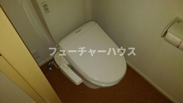 パルパレスＡのトイレ|落ち着いた色調のトイレです