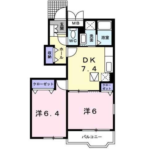 ボア　コリーヌの間取り