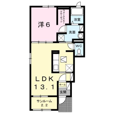 メゾンドール・ハナミズキⅢの間取り