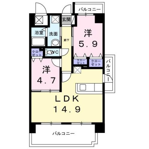 Ｍ．Ｅｔｅｒｎａｌ　Ｐｌａｃｅの間取り