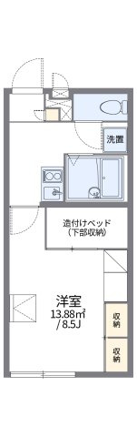 レオパレスつくしの間取り