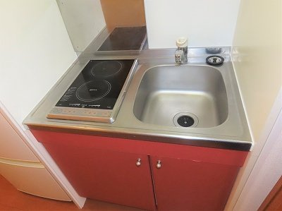 レオパレスつくしのキッチン|設備・仕様は号室により異なる為、現状を優先いたします。