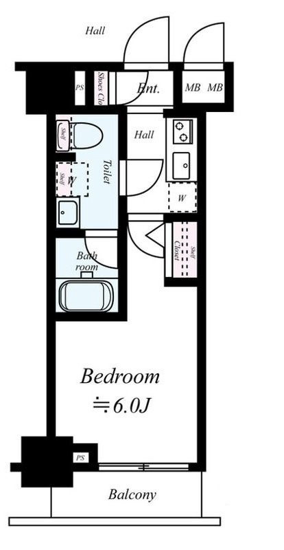 メインステージ北千住Ⅳの間取り|間取りです。
