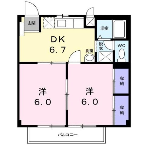 ラングウッドＡの間取り