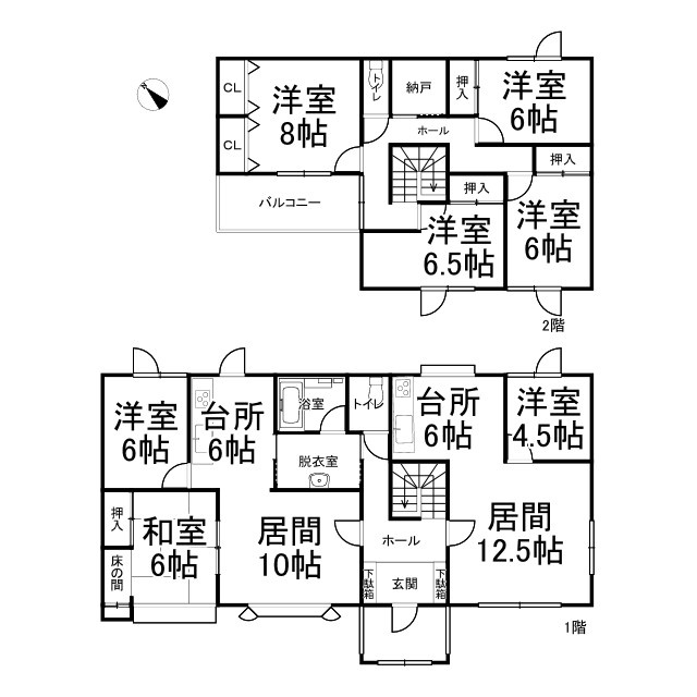 中古住宅　清水町南3条7丁目の間取り