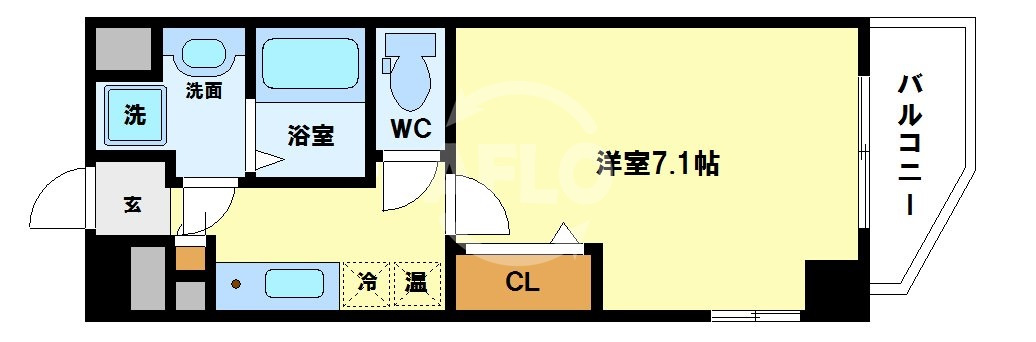エイペックス京町堀Ⅱの間取り|エイペックス京町堀Ⅱ　間取り図