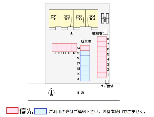 エル　ガーデンⅢの区画図