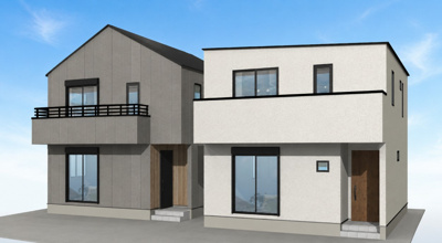 【外観パース】 | 藤沢市大鋸3丁目 新築戸建 全2棟