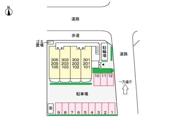 パークアヴェニューの区画図