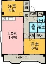 グランドハイツ名和の間取り