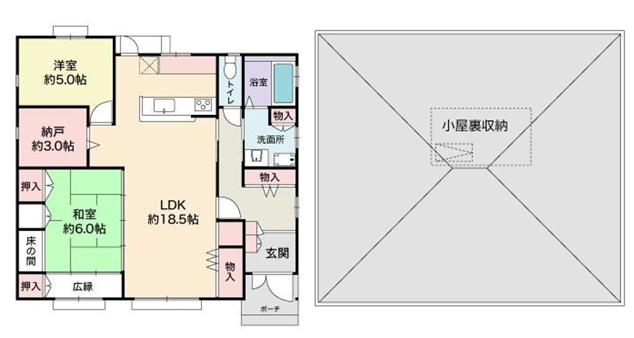 レアな平屋・敷地５０坪以上・太寺天王町　中古戸建