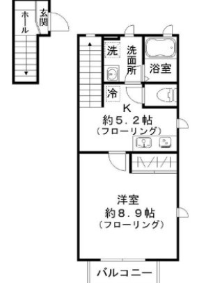 ウィスタリアの間取り|間取りです。