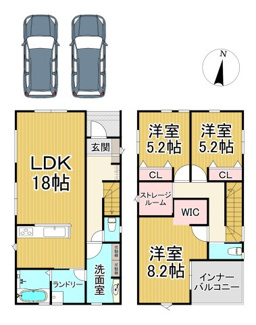 【間取り】 | 川西市見野2丁目34の24　新築一戸建て