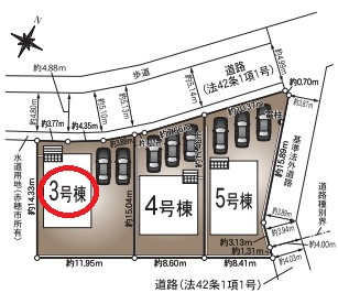 【区画図】 | クレイドルガーデン赤穂市北野中第４ | 区画図