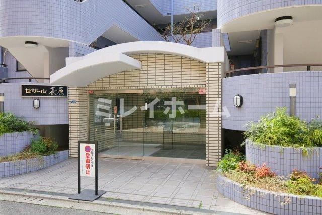 セザール長原のエントランス