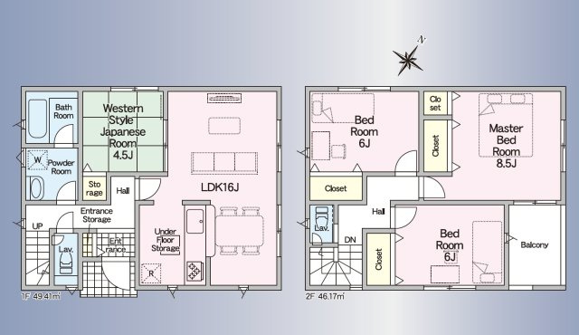【間取り】 | 焼津市田尻北第6　新築戸建　全1棟