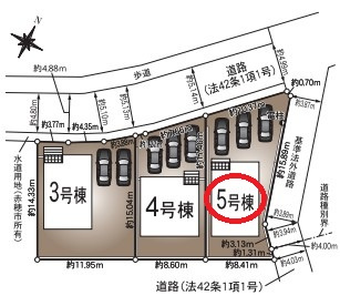 【区画図】 | クレイドルガーデン赤穂市北野中第４ | 区画図