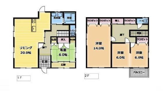 和歌山市粟・中古戸建・115654の間取り