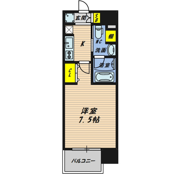 【間取り】 | ヴィラセレーノ森小路(旧ルネフラッツ森小路駅前Ⅱ)