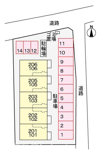 フェニックス　応神の駐車場