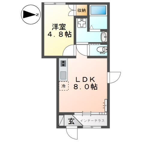 ソラール楓Bの間取り