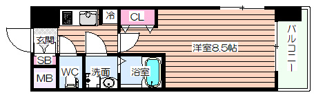 【間取り】 | アーバンフラッツ新大阪2