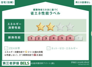 ＫＥＩＡＩ　ＲＥＳＩＤＥＮＣＥ　南柏Ⅱの省エネ性能ラベル