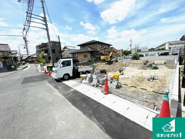 宇治市伊勢田町毛語　第1期　新築一戸建ての外観|現在建築中！落ち着いた街並みで新生活を始めることが出来そう！周辺の物件も併せてご紹介させて頂きます！
